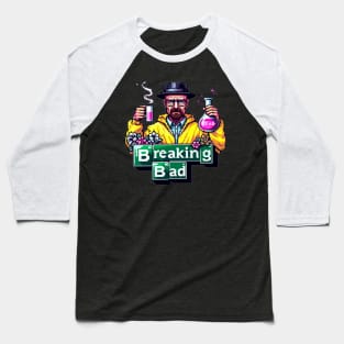 Breaking Bad Pixel Art Cooking Baseball T-Shirt